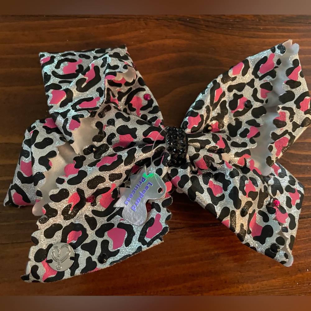 Jojo Siwa signature collection Leopard Princess hair bow clip.